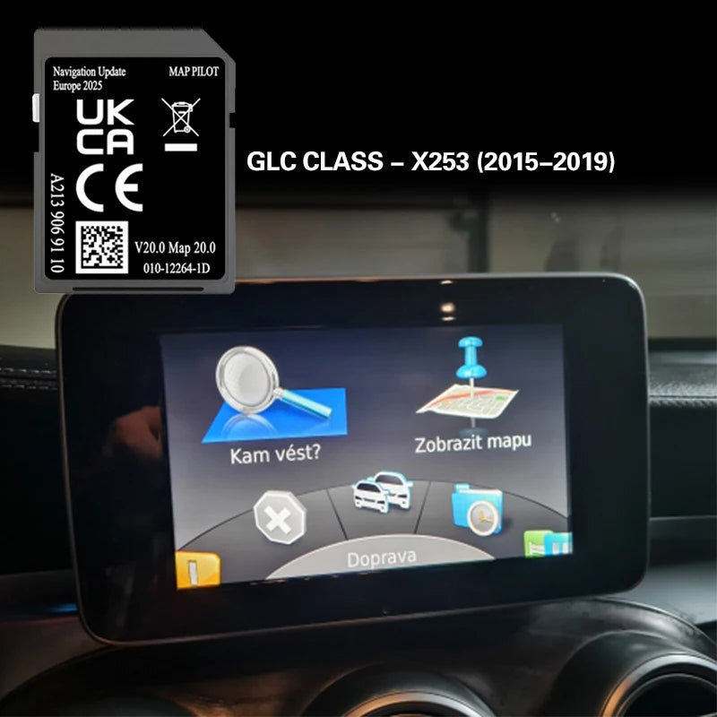 A213 V20 For Mercedes GLC X253 2015-2019 &ndash; Europe Map 32GB CHINA / GLC X253 2019