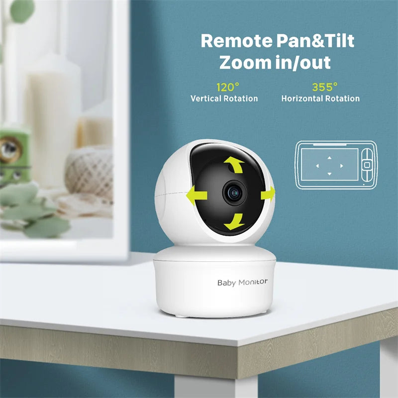 Babystar 5-Inch Remote Pan-Tilt-Zoom Video Baby Monitor