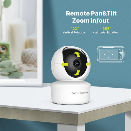 Babystar 5-Inch Remote Pan-Tilt-Zoom Video Baby Monitor
