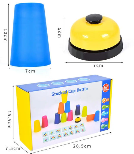 Stack Cup Game With Card &ndash; Educational Color Cognition