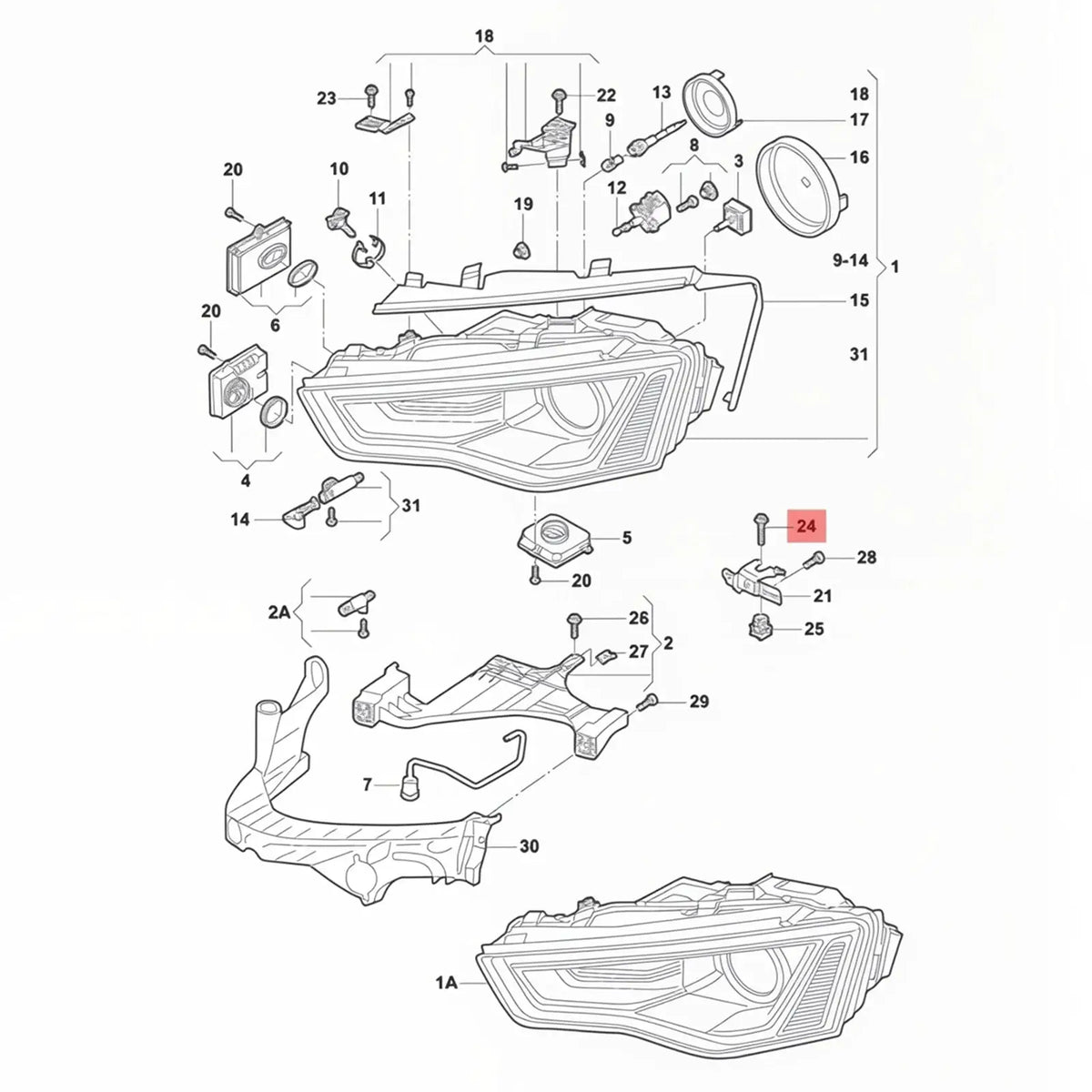 2x Headlight Mounting Bolt Screws M6x40 N91199601 For Audi A4 S4 B8 A6 S6 C7 by InterCyprus Trading Ltd