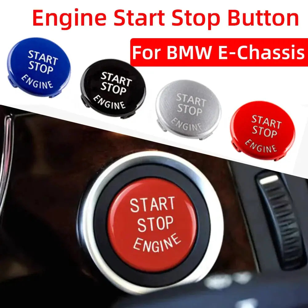 Car Engine Start Stop Button Replace Switch Cover Accessorie for BMW 3 Series E90 E91 E92 E93 E60 E84 X3 E83 X5 E70 E71 E72 by InterCyprus Trading Ltd
