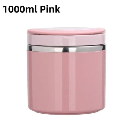 630/1000ml Stainless Steel Thermos &ndash; Keeps Food Hot Pink-1000ml