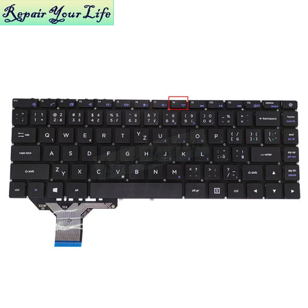 US Czech Laptop Keyboard Teclast F7 Plus 2 &ndash; Czech Layout CS F8 Wifi / CHINA