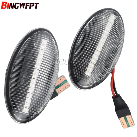 2x LED Side Marker Turn Signal Light Flowing Water Repeater Indicator Waterproof Dynamic Blinker For BMW Mini Cooper R50 R53 R52 by InterCyprus Trading Ltd