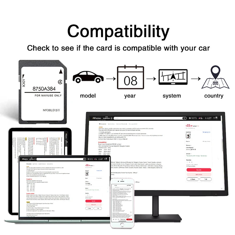 MMCS Mitsubishi 8750A384 Navigation SD Card EU &ndash; Anti Fog
