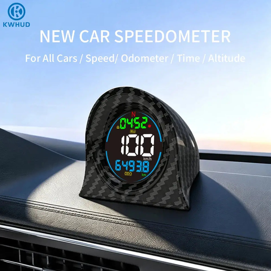 Digital GPS Head Up Display With Odometer And Altitude Speed Alarm System by InterCyprus Trading Ltd