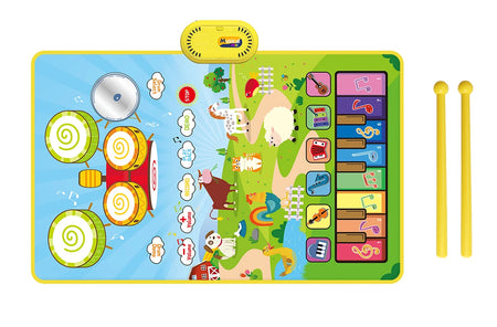 80x50cm Music Play Mat &ndash; Interactive Learning with 6 Instrument Sounds C 80x50cm