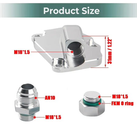 Oil Return Chain Tensioner Cover Plate For Honda K20 K24 Engine by InterCyprus Trading Ltd