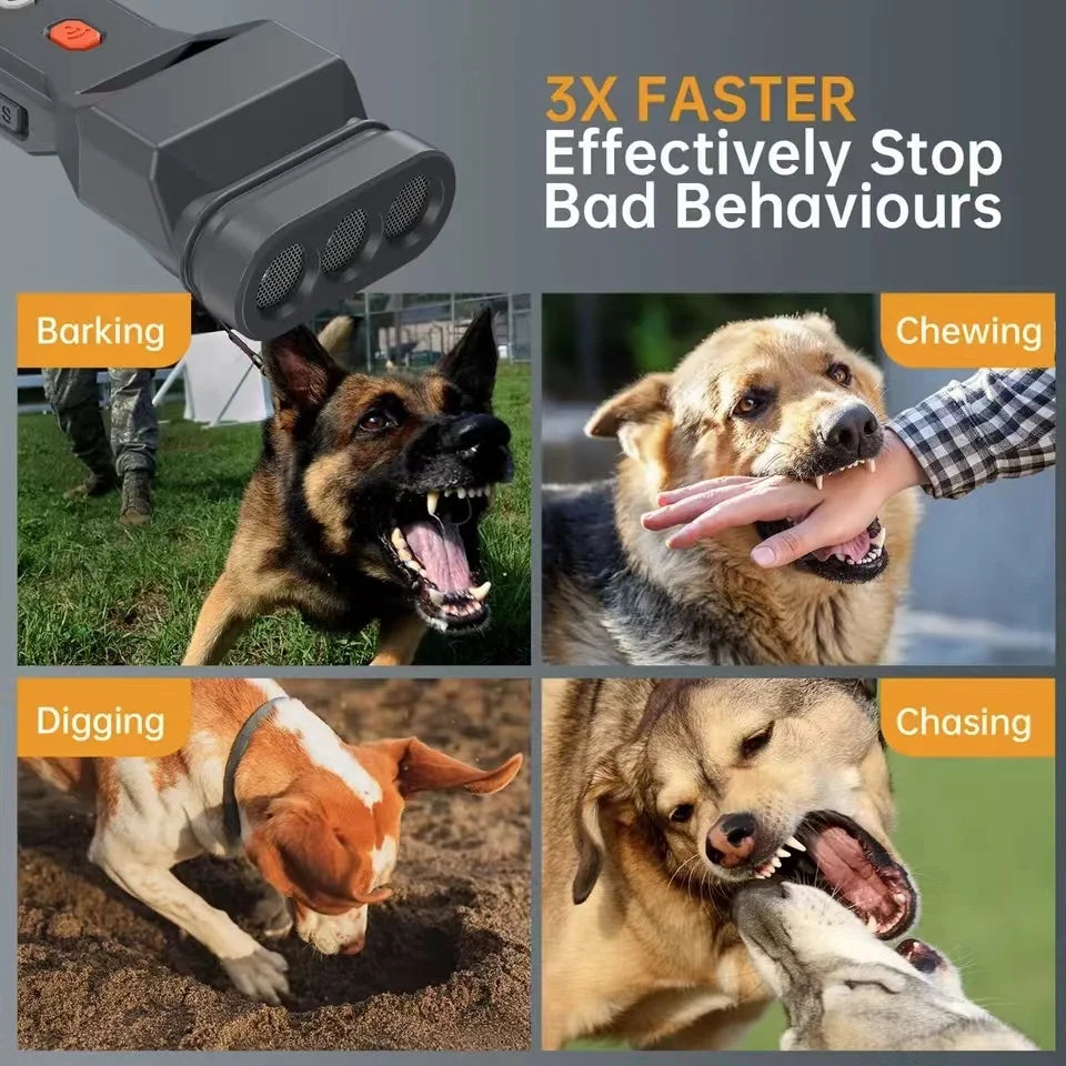3 Ultrasonic Dog Repeller &ndash; Rechargeable Deterrent Light