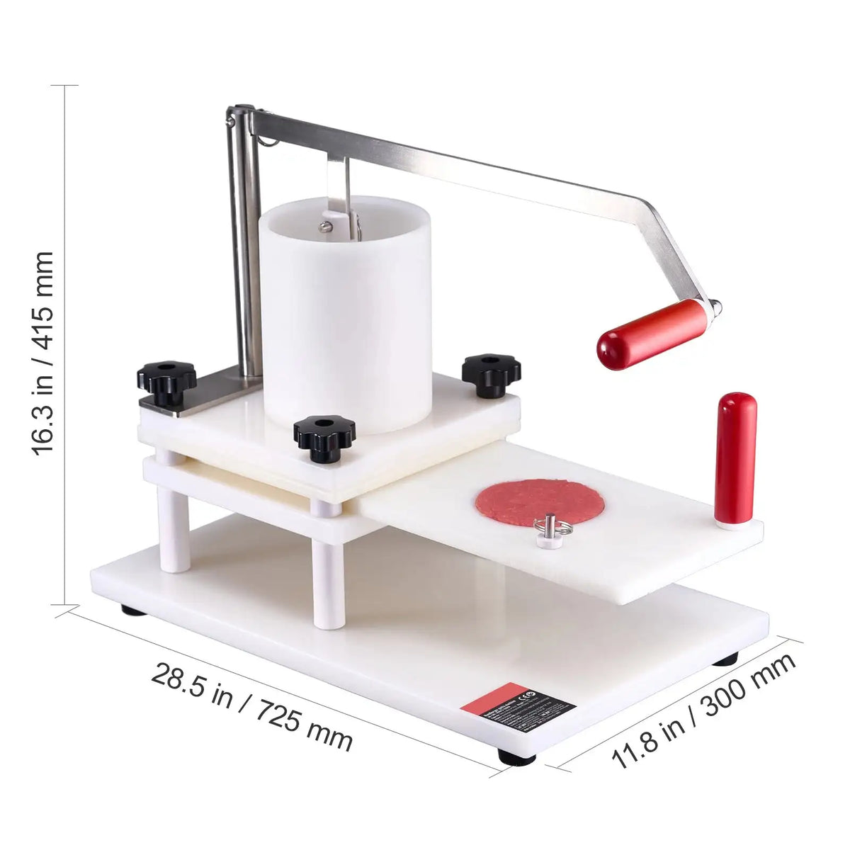 Commercial Burger Patty Maker Manual Press Three Mold Sizes PE2.0 / spain