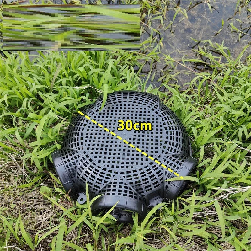 Durable Black Fish Net Cage for Eel and Loach Fishing - Plastic Trap Pot