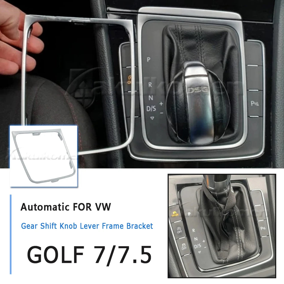 Mânere de schimbător de viteze cu cadru cromat pentru Volkswagen Golf 7/7.5 Golf R 5GG713203A