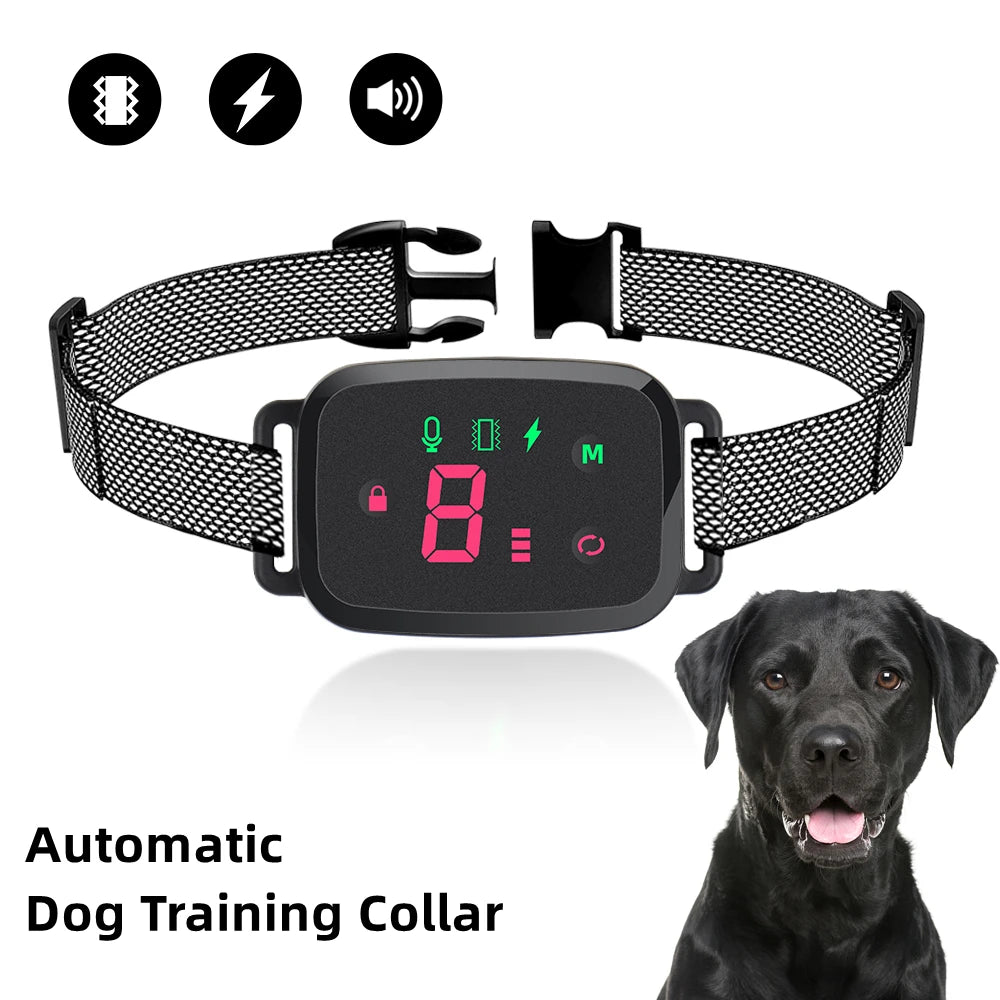 Smart Anti-Barking Dog Collar with HD Display and Waterproof Design