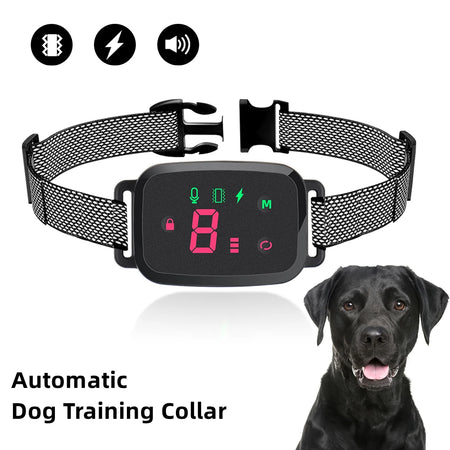 Smart Anti-Barking Dog Collar with HD Display and Waterproof Design