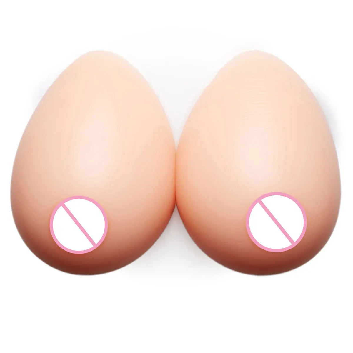 Self Adhesive Silicone Breast Forms &ndash; Realistic Chest Look skin color / B 600G