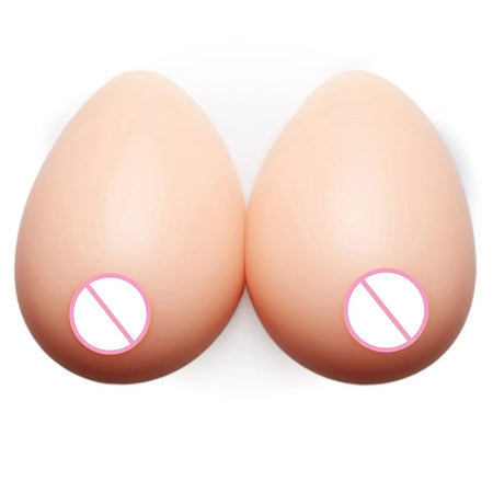Self Adhesive Silicone Breast Forms &ndash; Realistic Chest Look skin color / B 600G