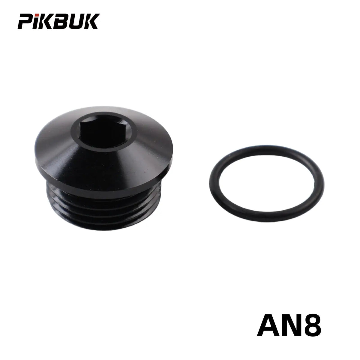 PIKBUK Aluminum AN6 8 10 12 16 20 AN ORB O-Ring Seal Boss Port Socket Port Plugs Slimline Block Off Fitting Adapter by InterCyprus Trading Ltd