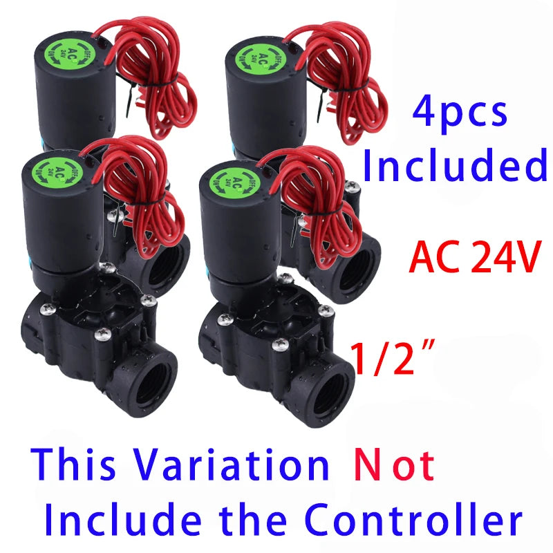 8 Station WiFi Indoor Smart Sprinkler Controller 0.5inch4pcs