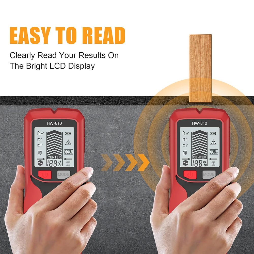 HW-810 - Six In One Wall Scanner With Metal Detector