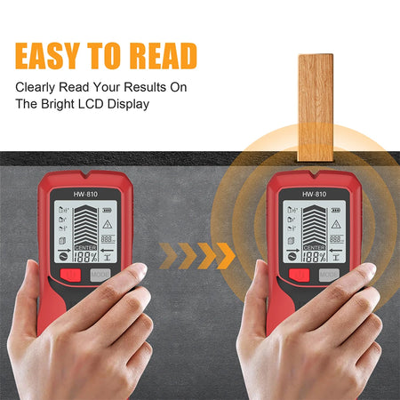 HW-810 - Six In One Wall Scanner With Metal Detector