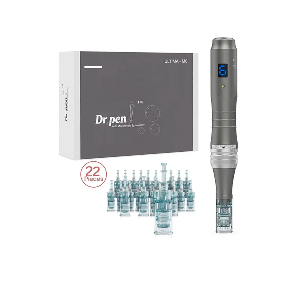 Dr Pen M8 - Wireless Derma Pen With 22 Needles Plus Display