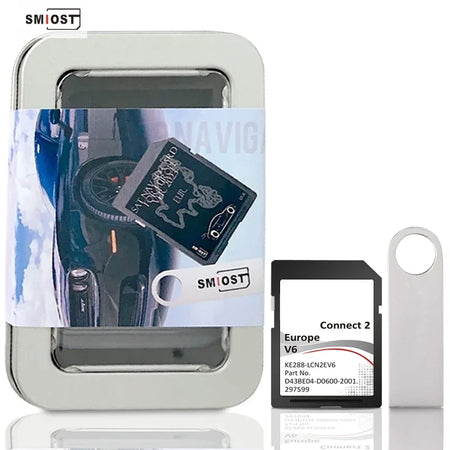 SMIOST Sat Nav Connect2 V6 SD Card 2021-2022 - UK EU Maps CHINA / C2 V6 with USB