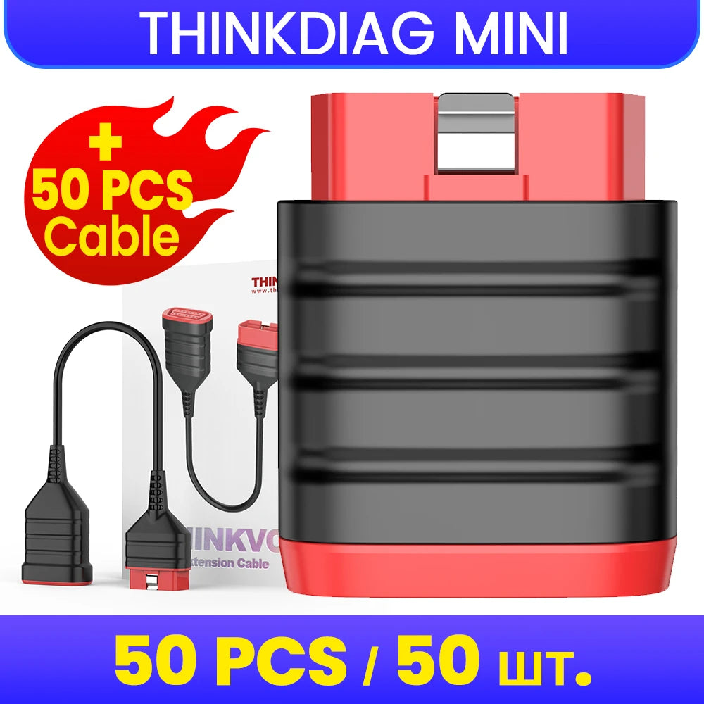 ThinkCar ThinkDiag Mini OBD2 Scanner &ndash; Full Diagnostics 50PCS With Cable / CHINA