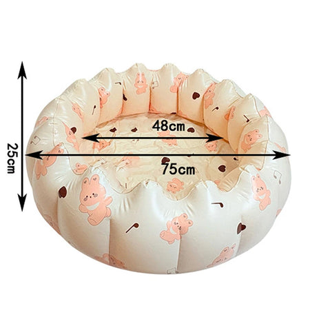 Baby PVC Inflatable Pool - Portable Toddler Pool Outdoor Play ATS30628 I