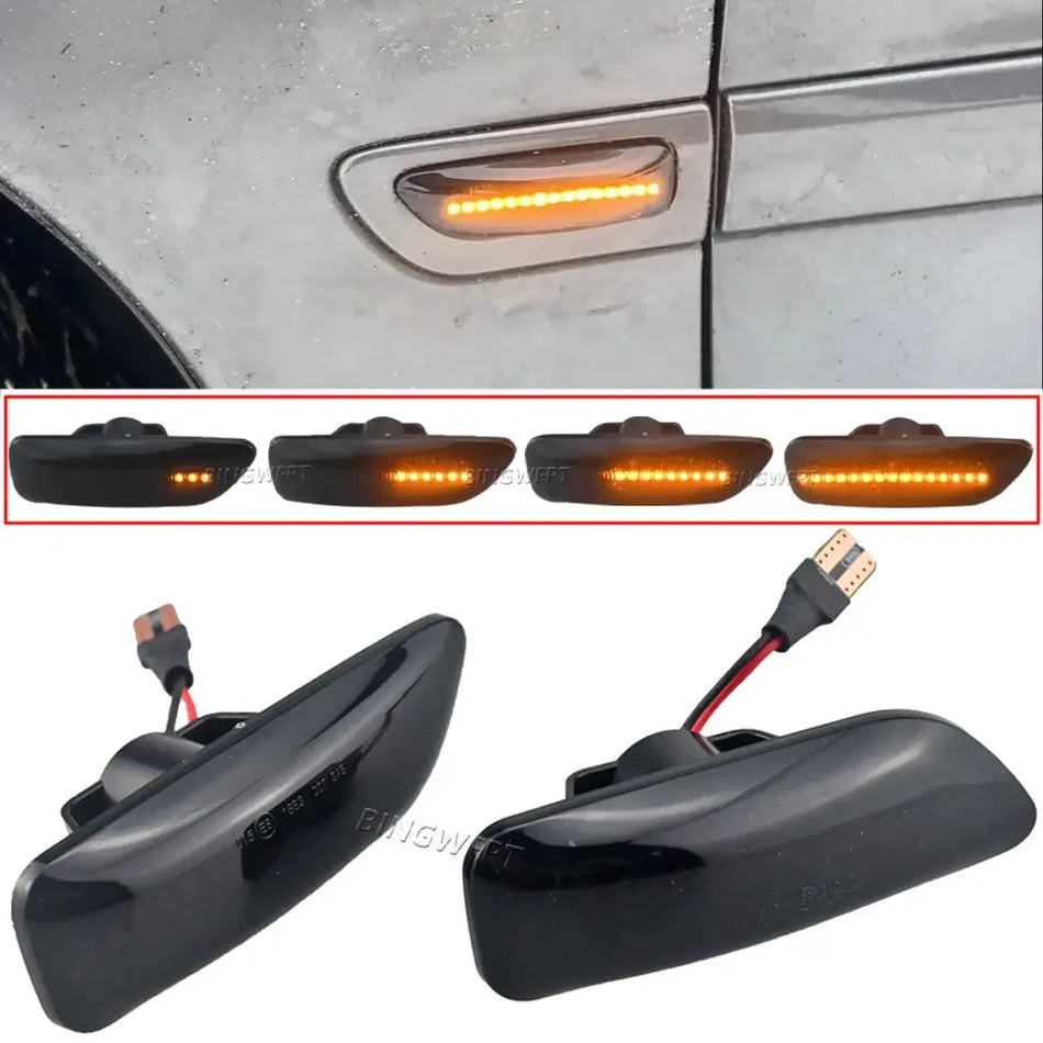OEM # 30722641 34432641 Dynamic LED Amber Side Marker Blinker Turn Signal Light For Volvo S60 V70 XC90 S80 XC70 1998-2007 by InterCyprus Trading Ltd