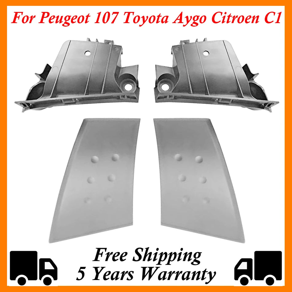 Grijze afdekking voor interieurdeurhendel voor Peugeot 107 Toyota Aygo C1 2005-2014