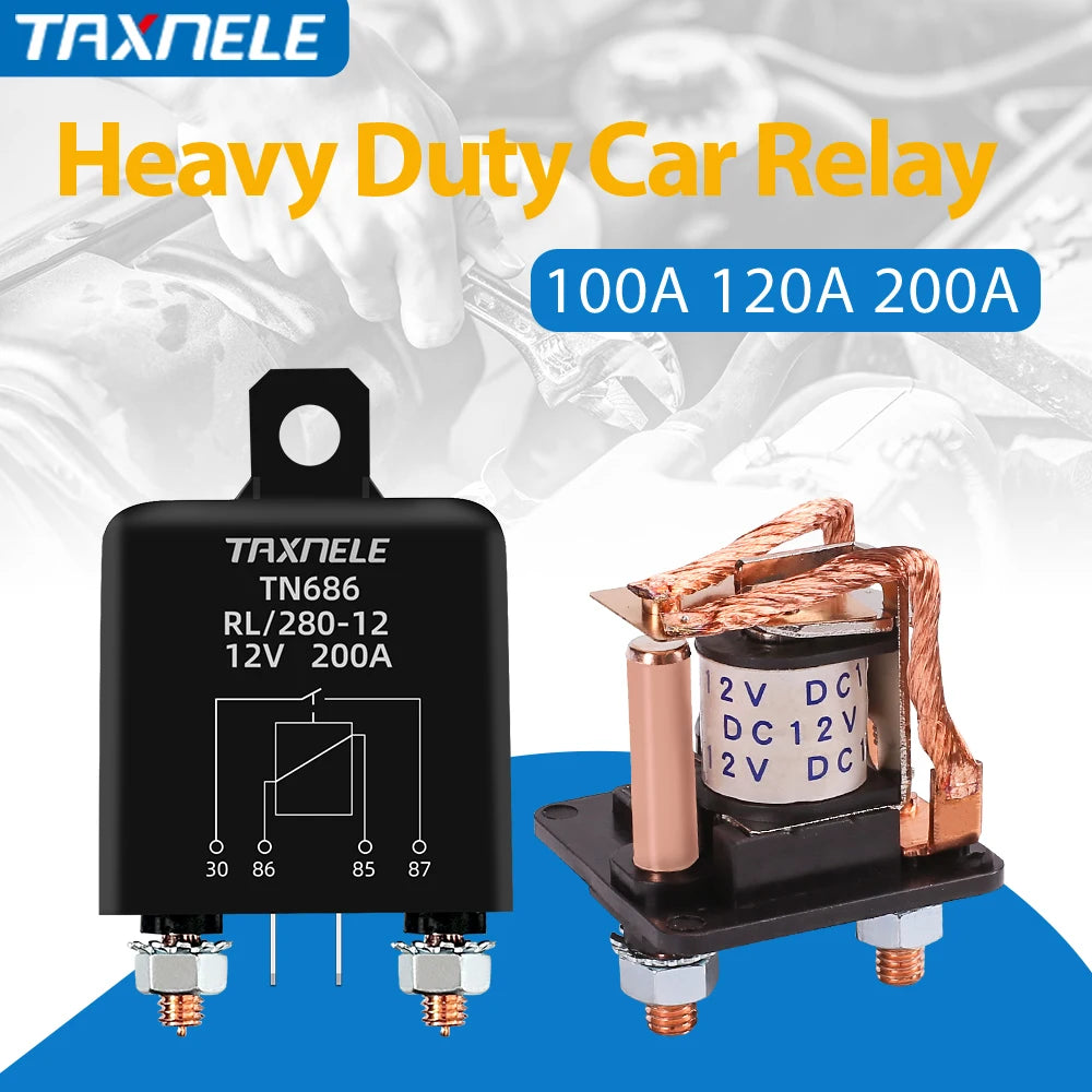 High Current Relay 200A &ndash; Heavy-Duty Performance for Automotive Applications 24V / 120A