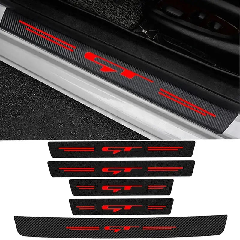 Carbon Fiber Sill Protector Anti Scratch for Kia GT Line Pro