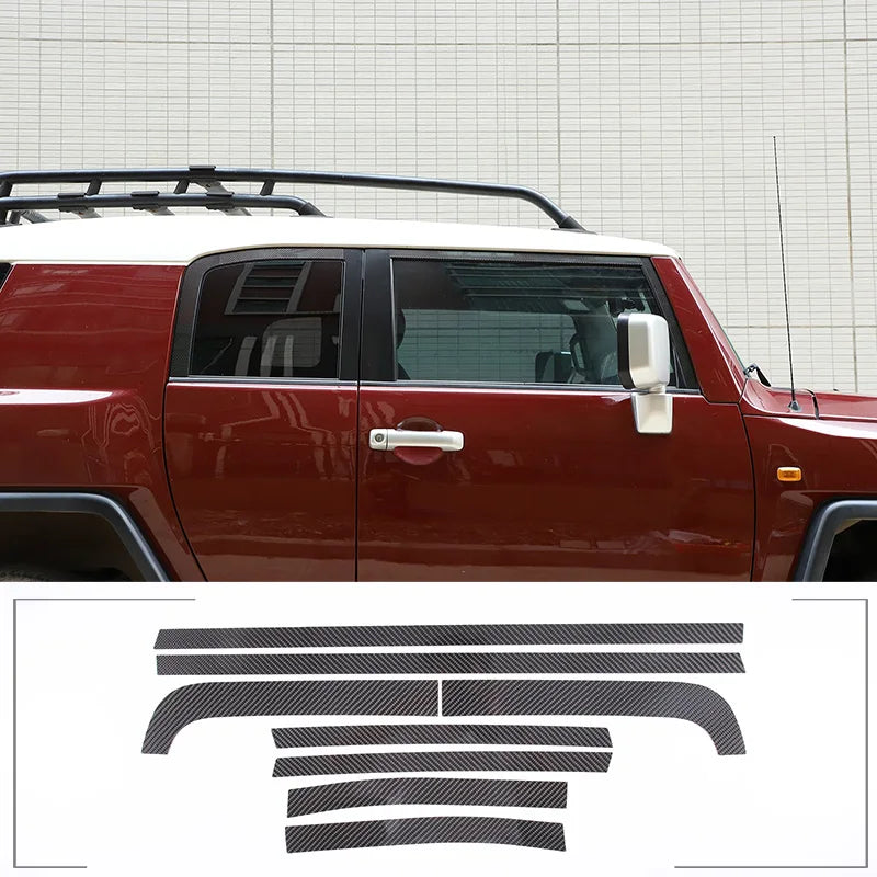 Toyota FJ Cruiser 2007-2021 Карбоновая отделка окон 8 шт.