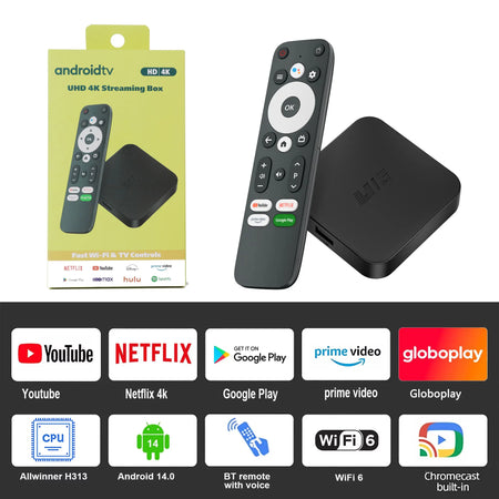 U16 4K Android TV Box &ndash; Android 11.0 OS Dual Band WiFi