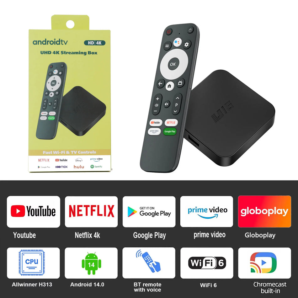 U16 4K Android TV Box &ndash; Android 11.0 OS Dual Band WiFi