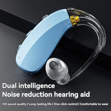 BTE Deaf Hearing Aids &ndash; Rechargeable Wireless Sound Amplifier