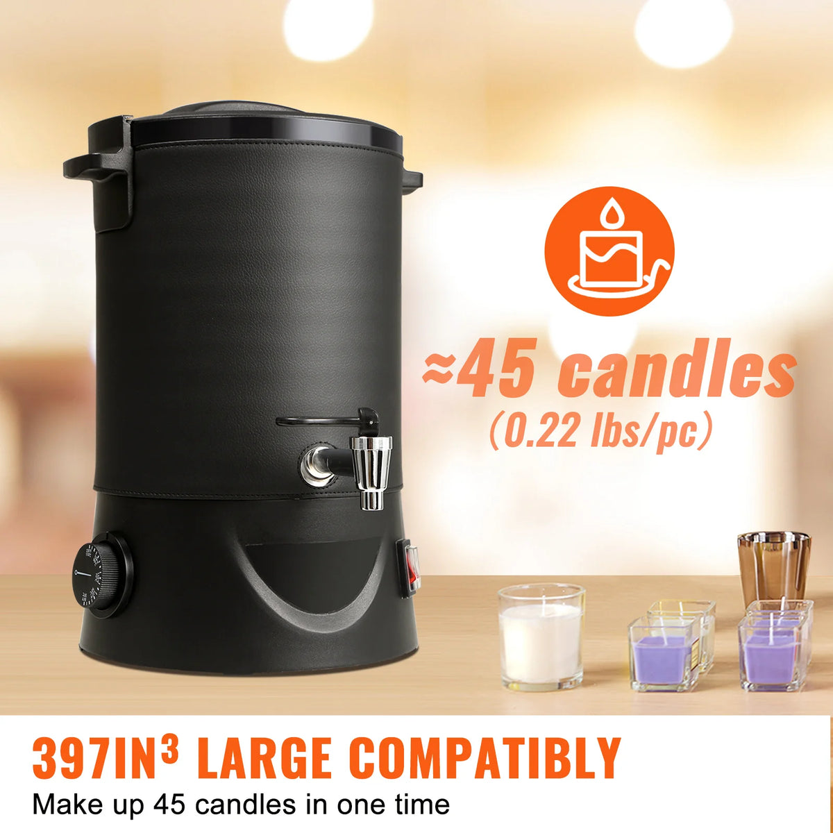 SucceBuy Wax Melter 6.5L/10L &ndash; 9-Level Temperature Control
