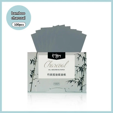 Face Oil Absorbing Paper - 100 Sheets for Oil Control &amp; Cleansing B-Bamboo
