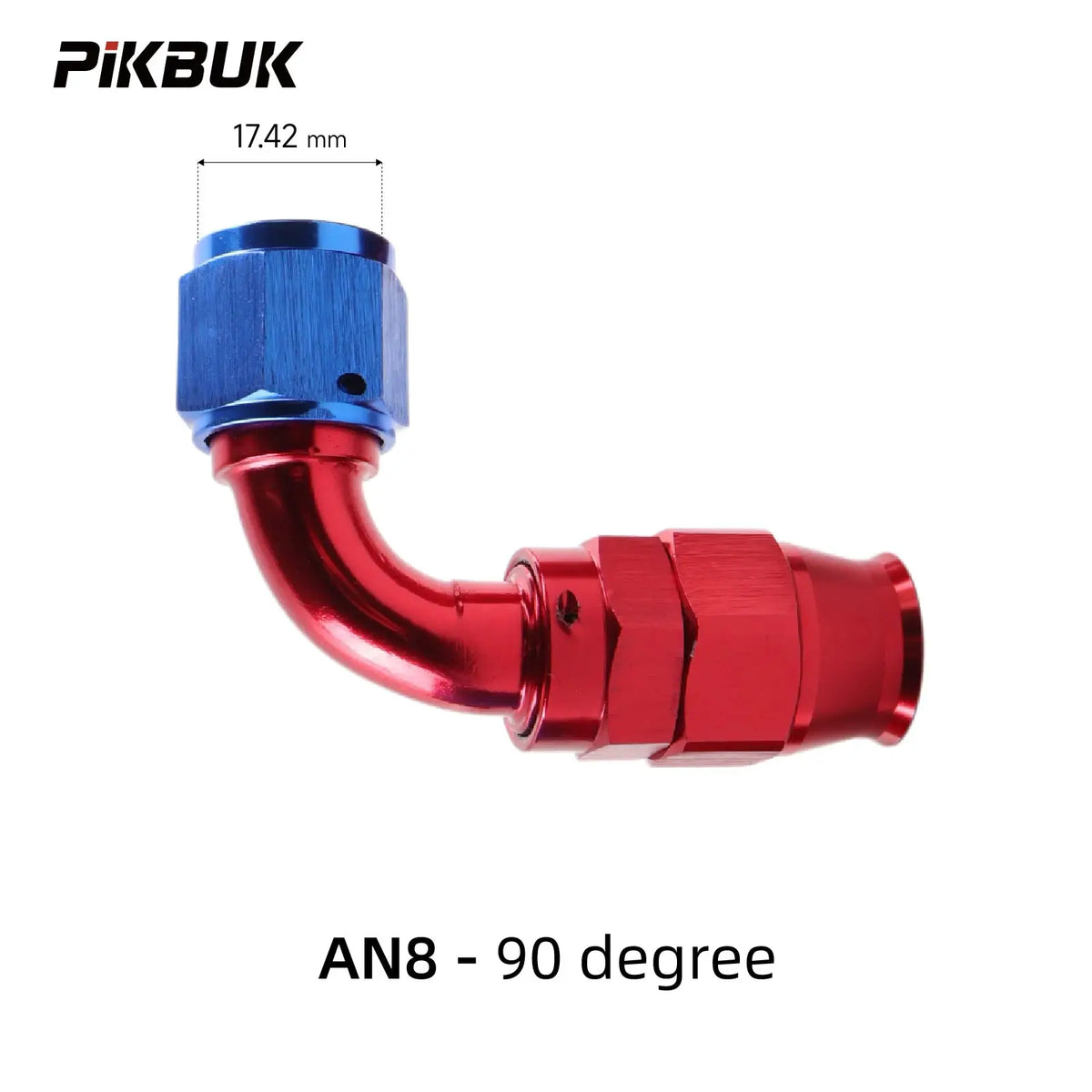 PIKBUK AN4 6 8 10 PTFE Fuel Oil Hose End Fitting 0/45/90/180 Degree Swivel Hose End Adapter Kit by InterCyprus Trading Ltd