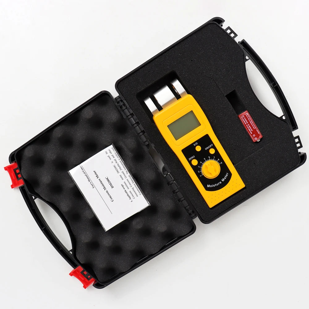 Digital Carton Concrete Paper Wood Moisture Meter &ndash; Compact