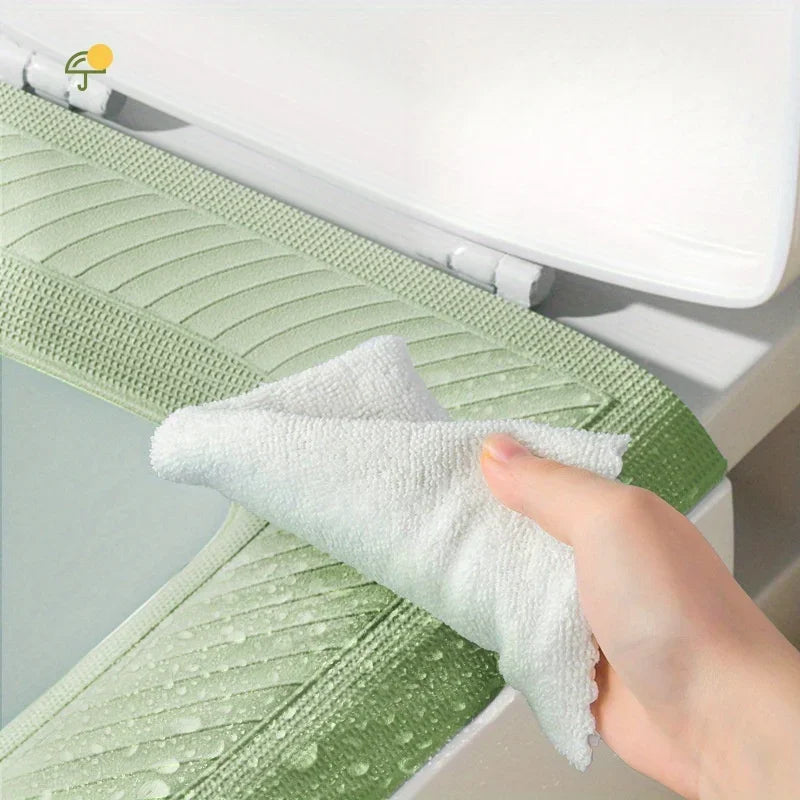 2Pcs High Foam Waterproof Toilet Seat Cover &ndash; Washable