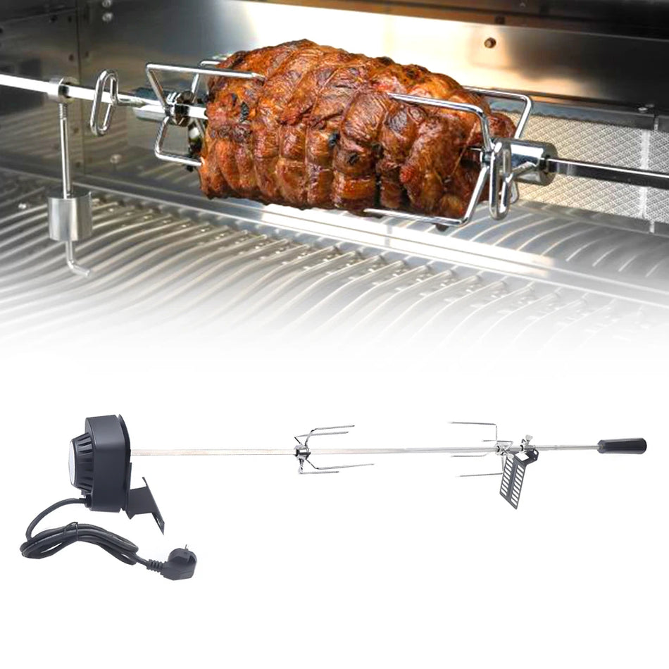 Juego de espetos giratorios para parrilla de barbacoa 47 57 cm Kit