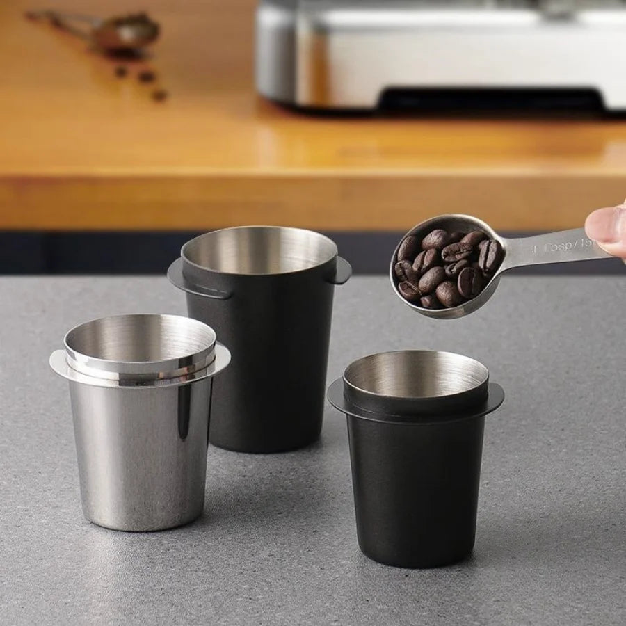 304 Stainless Steel Coffee Powder Cup &ndash; Durable Espresso Machine Accessory