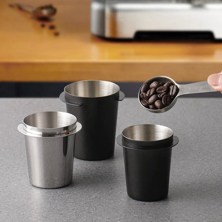 304 Stainless Steel Coffee Powder Cup &ndash; Durable Espresso Machine Accessory