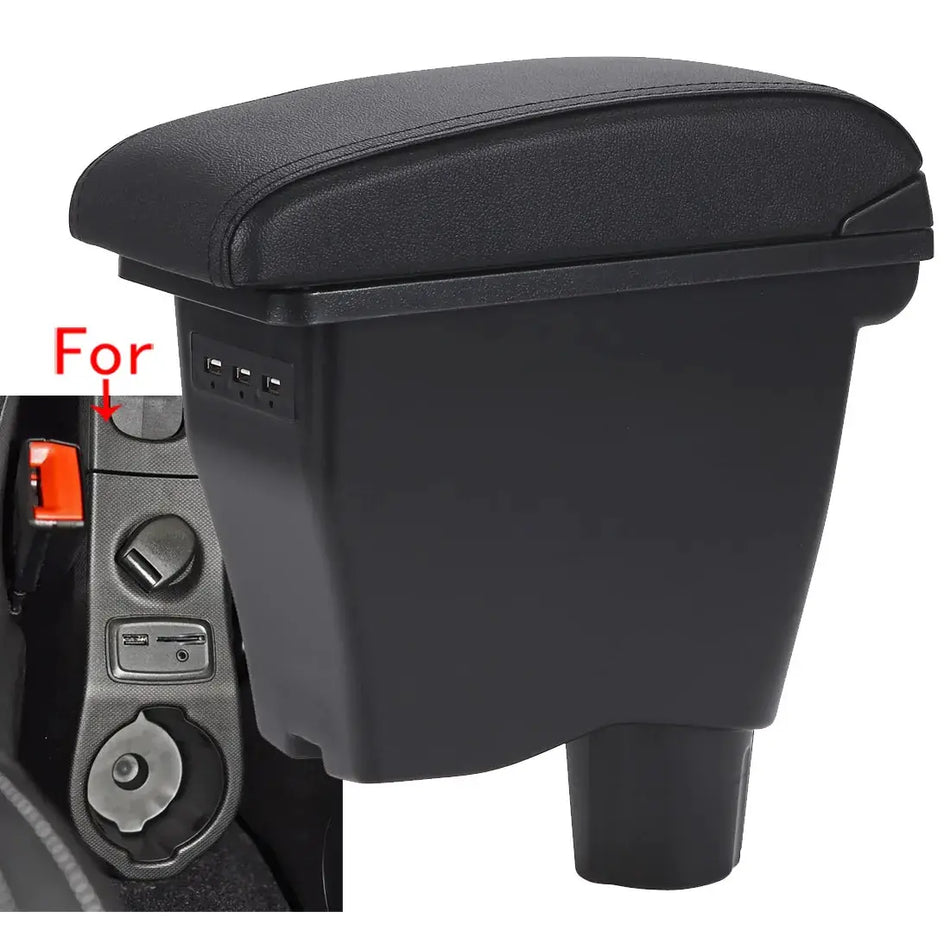 Center Console Armrest With PU Leather For Smart Fortwo Forfour 453 by InterCyprus Trading Ltd