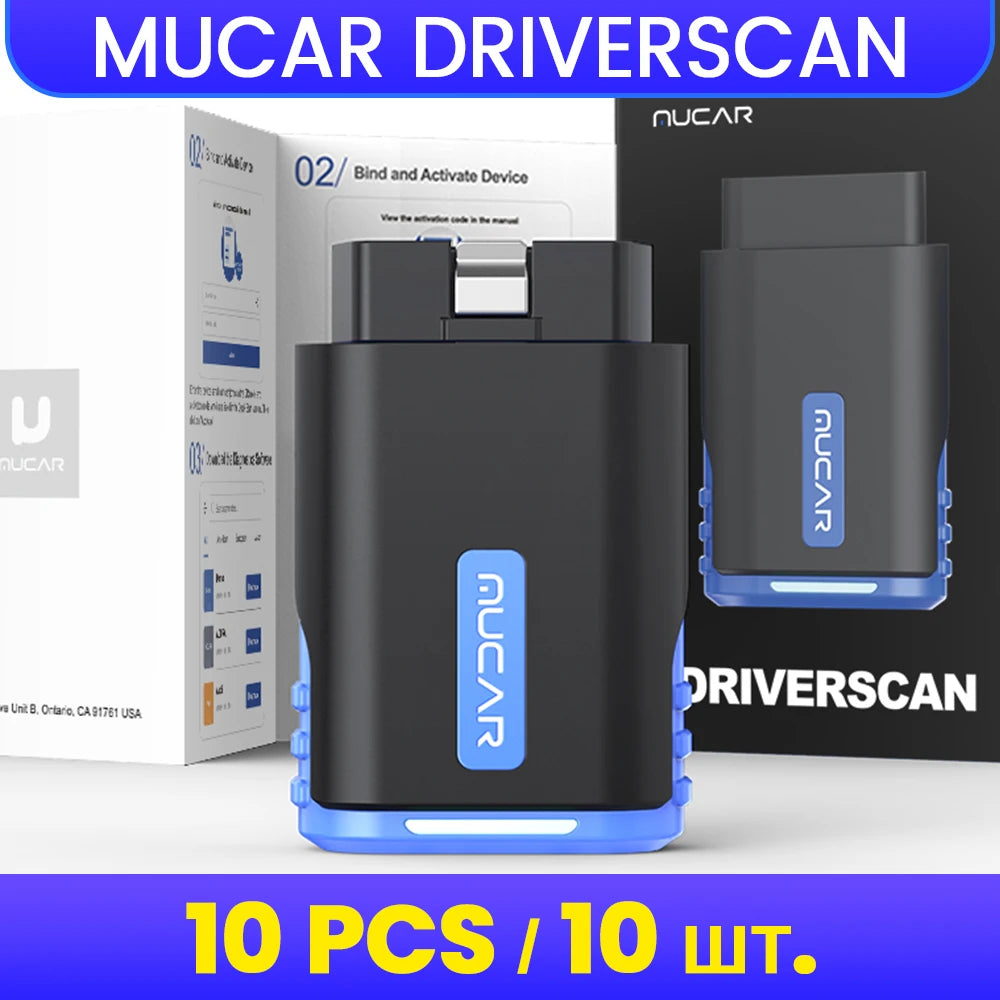 MUCAR DriverScan Bidirectional Scan Tool &ndash; Diagnostics 10 PCS DriverScan / United States