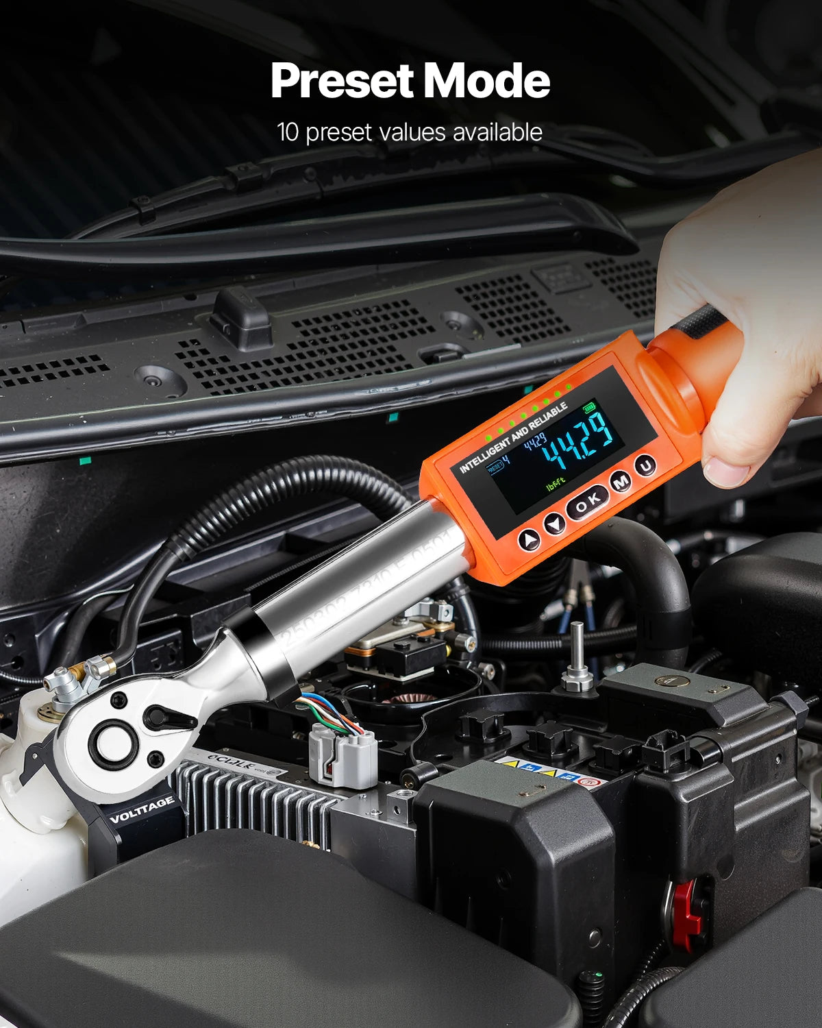 VEVOR Digital Torque Wrench 72-Tooth ±2% High Accuracy Electronic ...