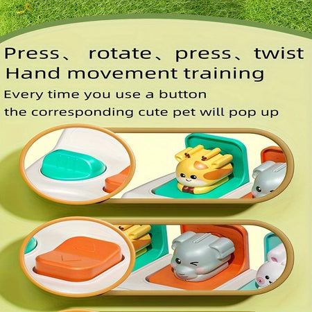 Montessori Pop Up Animal Toys &ndash; Enhance Logic and Motor Skills