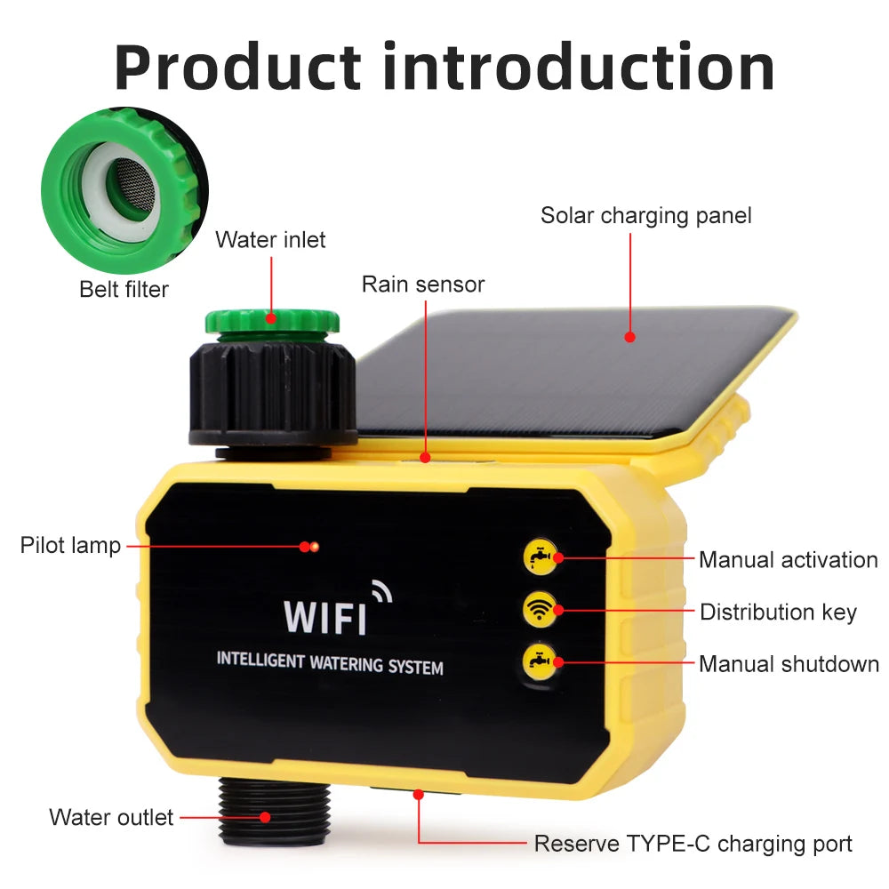 WIFI Solar Irrigation Timer &ndash; Smart Life App Control